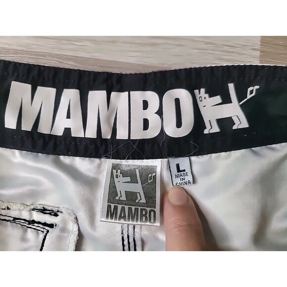 Mambo Australia‎ Board Shorts Men's Size 36 Graphic Comic Portrait Skull Pinup - Picture 12 of 13